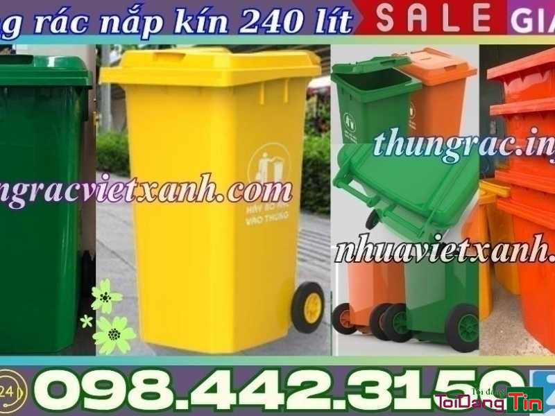 Thùng rác công cộng 240 lít - Giao thương/ Kết bạn/ Tìm người, Cơ hội giao thương, Chào bán, TP Hồ Chí Minh - Ảnh 2