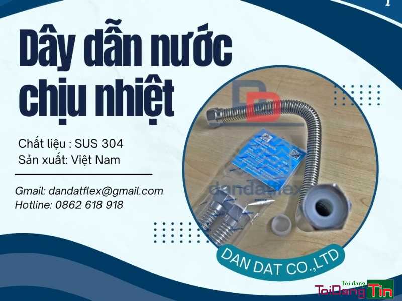 Ống dẫn nước inox, ống mềm cấp nước nóng, ống cấp nước bình nóng lạnh, dây mềm dẫn nước inox chịu nhiệt - Giao thương/ Kết bạn/ Tìm người, Cơ hội giao thương, Chào bán, Lâm Đồng - Ảnh 1