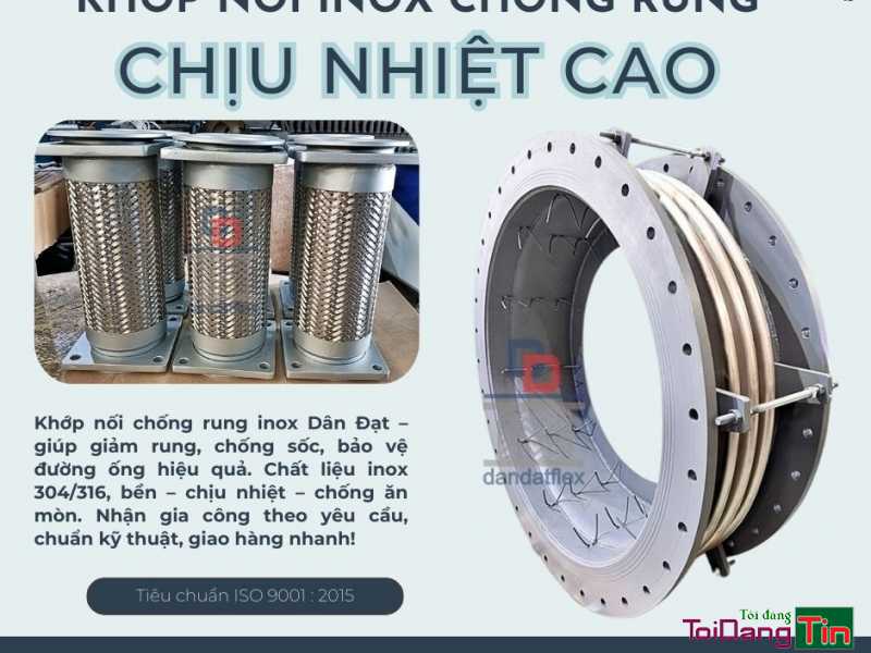 Khớp nối mềm cho đường ống nước,khớp nối mềm thủy lực, khớp nối mềm dẫn xăng dầu, khớp nối mềm inox chịu nhiệt, khớp nối mềm inox 304 - Giao thương/ Kết bạn/ Tìm người, Cơ hội giao thương, Chào bán, TP Hồ Chí Minh - Ảnh 2