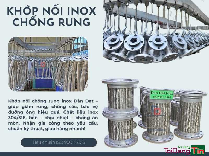 Khớp nối mềm cho đường ống nước,khớp nối mềm thủy lực, khớp nối mềm dẫn xăng dầu, khớp nối mềm inox chịu nhiệt, khớp nối mềm inox 304 - Giao thương/ Kết bạn/ Tìm người, Cơ hội giao thương, Chào bán, TP Hồ Chí Minh - Ảnh 2