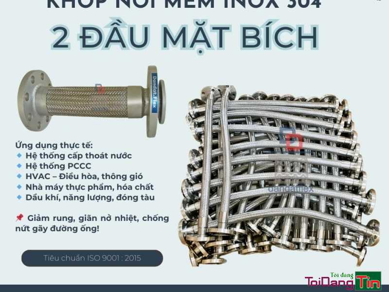Khớp nối chống rung máy phát điện, khớp nối mềm inox nối bích, khớp nối chống rung máy bơm, khớp nối mềm inox thủy lực - Giao thương/ Kết bạn/ Tìm người, Cơ hội giao thương, Chào bán, TP Hồ Chí Minh - Ảnh 2