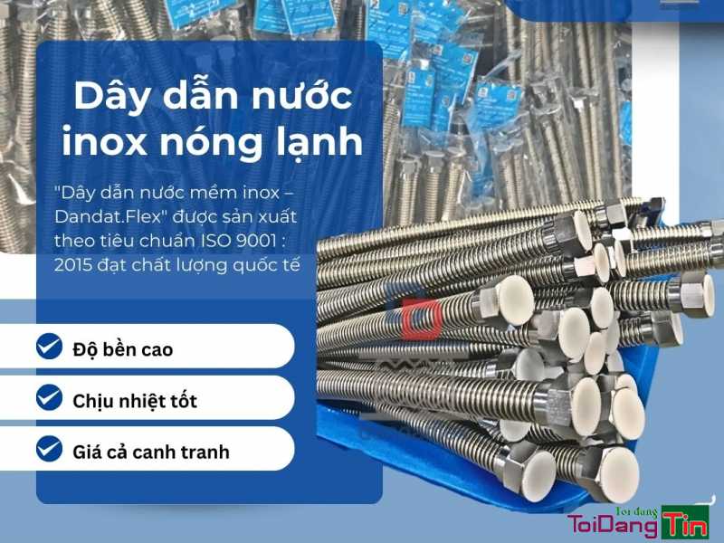 Ống inox dẫn nước nóng lạnh, dây inox cấp nước ren trong, ống inox dẫn nước nóng lạnh, ống mềm cấp nước thép không gỉ - Giao thương/ Kết bạn/ Tìm người, Cơ hội giao thương, Chào bán, TP Hồ Chí Minh - Ảnh 2