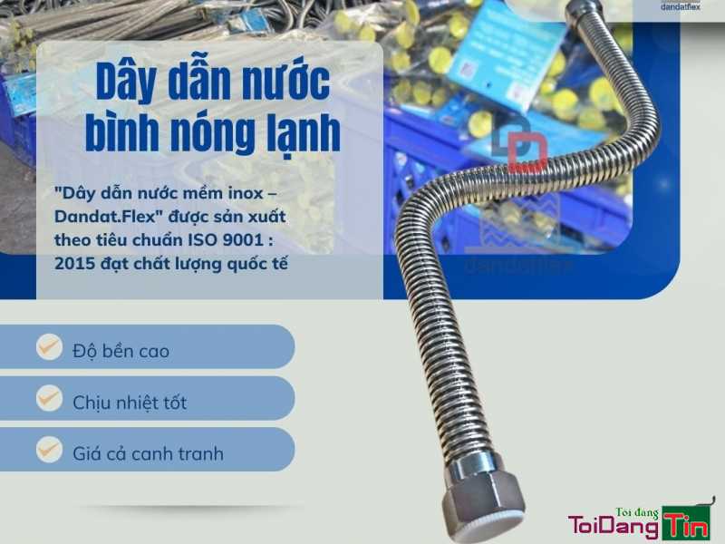 Dây dẫn nước inox 304, dây dẫn nước bình nóng, ống mềm cấp nước nóng, ống inox dẫn nước nóng lạnh, ống mềm cấp nước thép không gỉ - Giao thương/ Kết bạn/ Tìm người, Cơ hội giao thương, Chào bán, TP Hồ Chí Minh - Ảnh 1