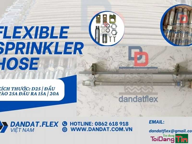 Khớp nối mềm inox dùng cho đầu sprinkler, Ống mềm kết nối đầu phun sprinkler loại 700mm, 1000mm - Giao thương/ Kết bạn/ Tìm người, Cơ hội giao thương, Chào bán, TP Hồ Chí Minh - Ảnh 2