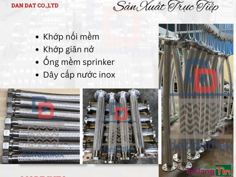 Khớp nối mềm inox nối bích, khớp nối mềm nối ren, ống mềm inox, khớp chống rung inox - Giao thương/ Kết bạn/ Tìm người, Cơ hội giao thương, Chào bán, TP Hà Nội - Ảnh 1