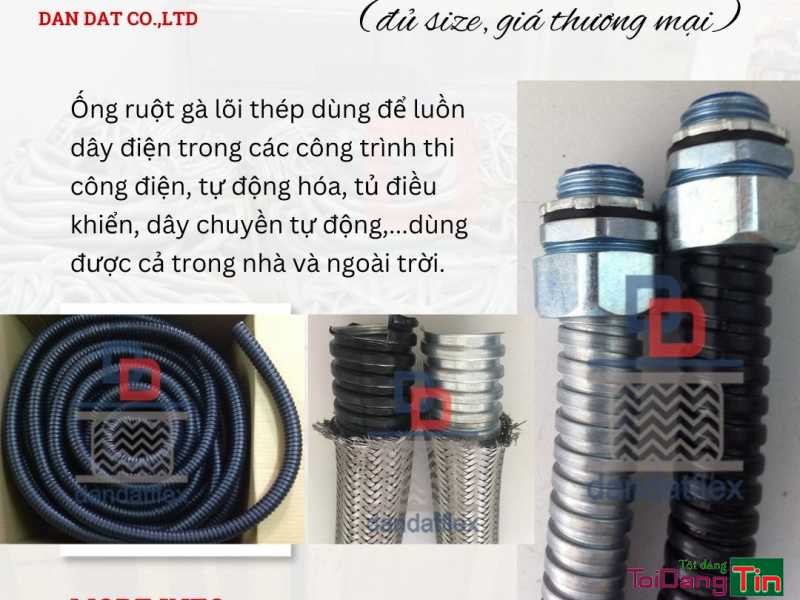 Ống ruột gà lõi thép phi 21 (1/2"), ống thép luồn dây điện bọc nhựa, ruột gà bọc nhựa pvc - Giao thương/ Kết bạn/ Tìm người, Cơ hội giao thương, Chào bán, TP Hà Nội - Ảnh 1