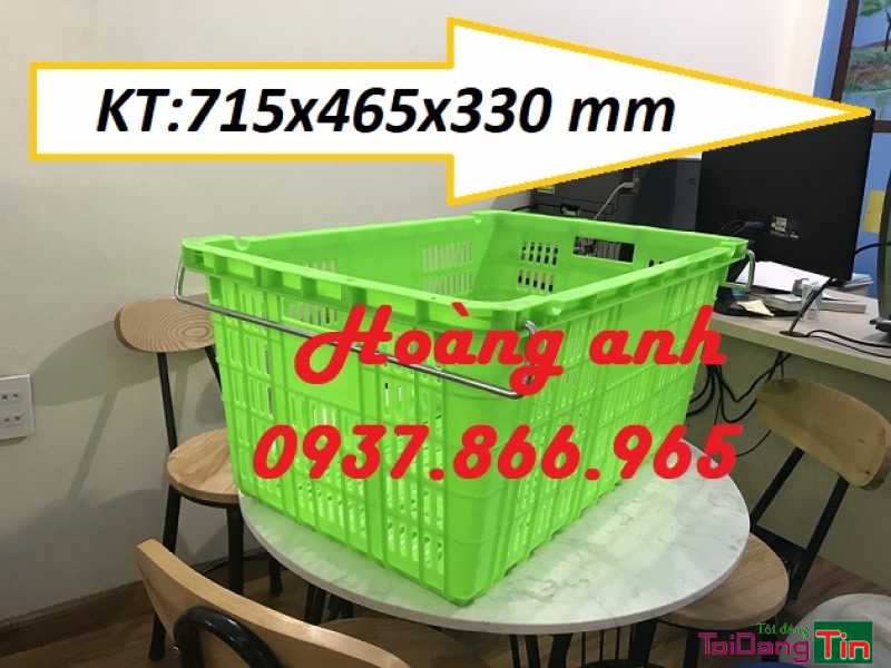 Sọt có quai sắt tiện lợi, sóng nhựa, sóng quai sắt, sọt có quai sắt 2 đẩu dùng bê hàng - Dịch vụ, Dịch vụ khác, Cung cấp, TP Hà Nội - Ảnh 1