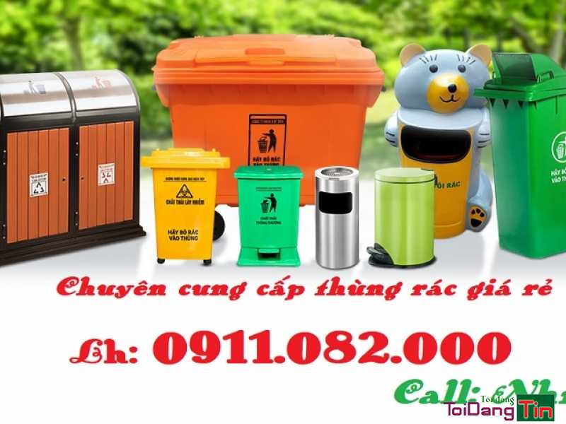 Đại hạ giá thùng rác nhựa giá rẻ- Thùng rác 120l 240l 660l màu xanh- 0911082000 - Dịch vụ, Dịch vụ khác, Cung cấp, TP Cần Thơ - Ảnh 1