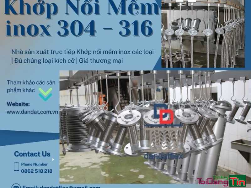 Ống nối mềm inox, ống mềm inox chịu nhiệt, khớp nối mềm mặt bích, khớp chống rung, khớp nối chống rung inox, khop noi mem inox - Giao thương/ Kết bạn/ Tìm người, Cơ hội giao thương, Chào bán, Quảng Ninh - Ảnh 1
