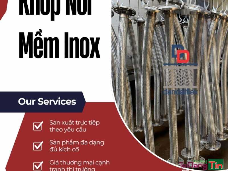 Ống mềm inox nối ren côn lõm thép dùng bơm dầu nóng, khớp nối mềm inox ren trong, khớp nối chống rung inox, khớp giảm chấn inox, khop noi mem inox - Giao thương/ Kết bạn/ Tìm người, Cơ hội giao thương, Chào bán, TP Hải Phòng - Ảnh 2