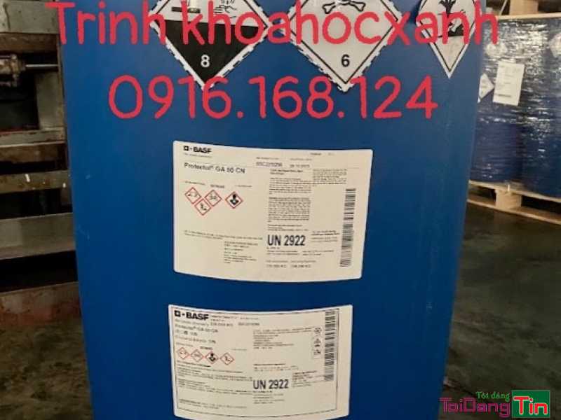 PROTECTOL GA50: Glutaraldehyde diệt khuẩn ao nuôi, nguyên liệu Đức - Nhà cửa & trang thiết bị, Thú cưng & Vật nuôi, Cần Bán, Trà Vinh - Ảnh 1