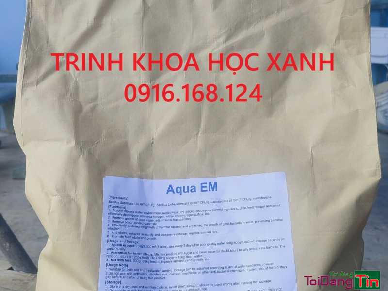 AQUA EM - Men EM GỐC dạng bột dành cho tôm/cá - Nhà cửa & trang thiết bị, Thú cưng & Vật nuôi, Cần Bán, Sóc Trăng - Ảnh 1