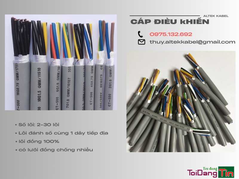 Cáp điều khiển Altek Kabel lõi đồng mềm - Nhà cửa & trang thiết bị, Vật dụng gia đình, Cần Bán, Mới, TP Hà Nội - Ảnh 1