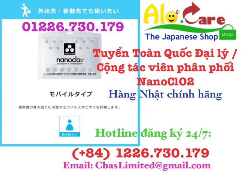 Sản phẩm NanoClO2 Nhật Bản