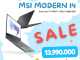MSI modern 14 I7 giá cực sốcc