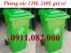 Cung cấp thùng rác nhựa, thùng rác 120l 240l 660l màu xanh giá rẻ tại kiên giang- lh 0911082000