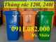 Đầu năm giảm giá thùng rác 120l 240l 660l giá rẻ vĩnh long_lh 0911082000