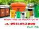 Đại hạ giá thùng rác nhựa giá rẻ- Thùng rác 120l 240l 660l màu xanh- 0911082000