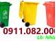 Sản phẩm thùng rác nhựa giá rẻ, thùng rác 12l 240l 660l- lh 0911082000
