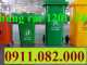 Cung cấp thùng rác nhựa giá rẻ uy tín, thùng rác 120l 240l 660l giá rẻ mới 100%- lh 0911.082.000